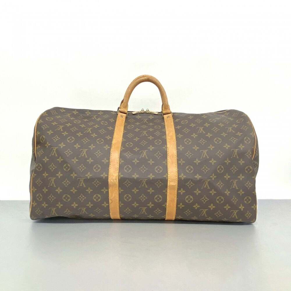 LOUIS VUITTON Brown Monogram Keepall 60 Boston Bag - Picture 13 of 13